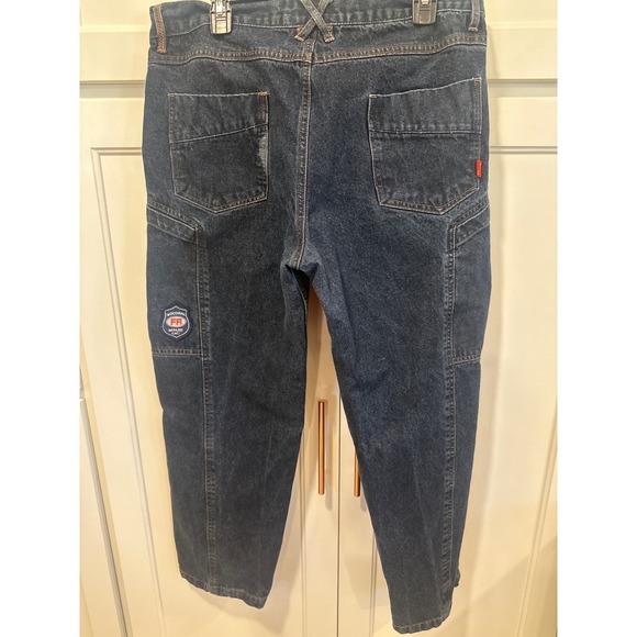 Bocomol FR Flame Resistant Jeans 36x30 Dark Wash Relaxed Fit Carpenter Work - Picture 6 of 11